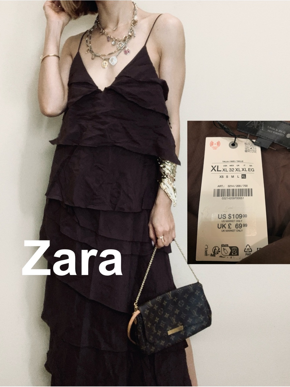 Brand New ZARA MAXI DRESS SIZE XL